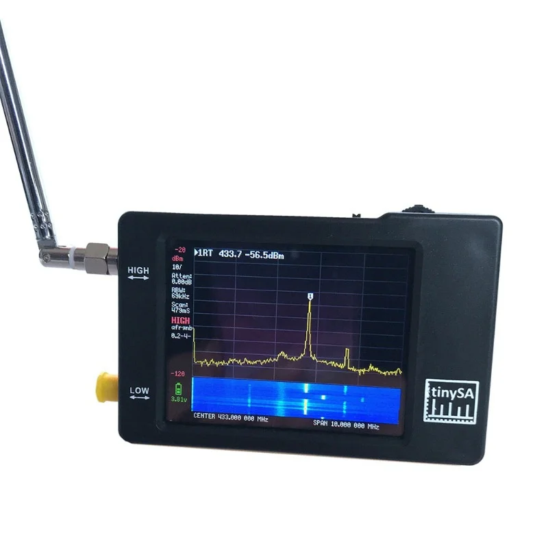

Handheld Spectrum Analyzer 2.8" Touch Screen Tiny Spectrum Analyzer