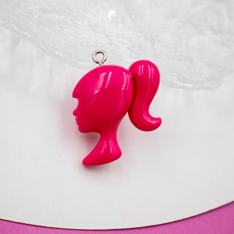 10PC Shining Resin Barbie Charms 5