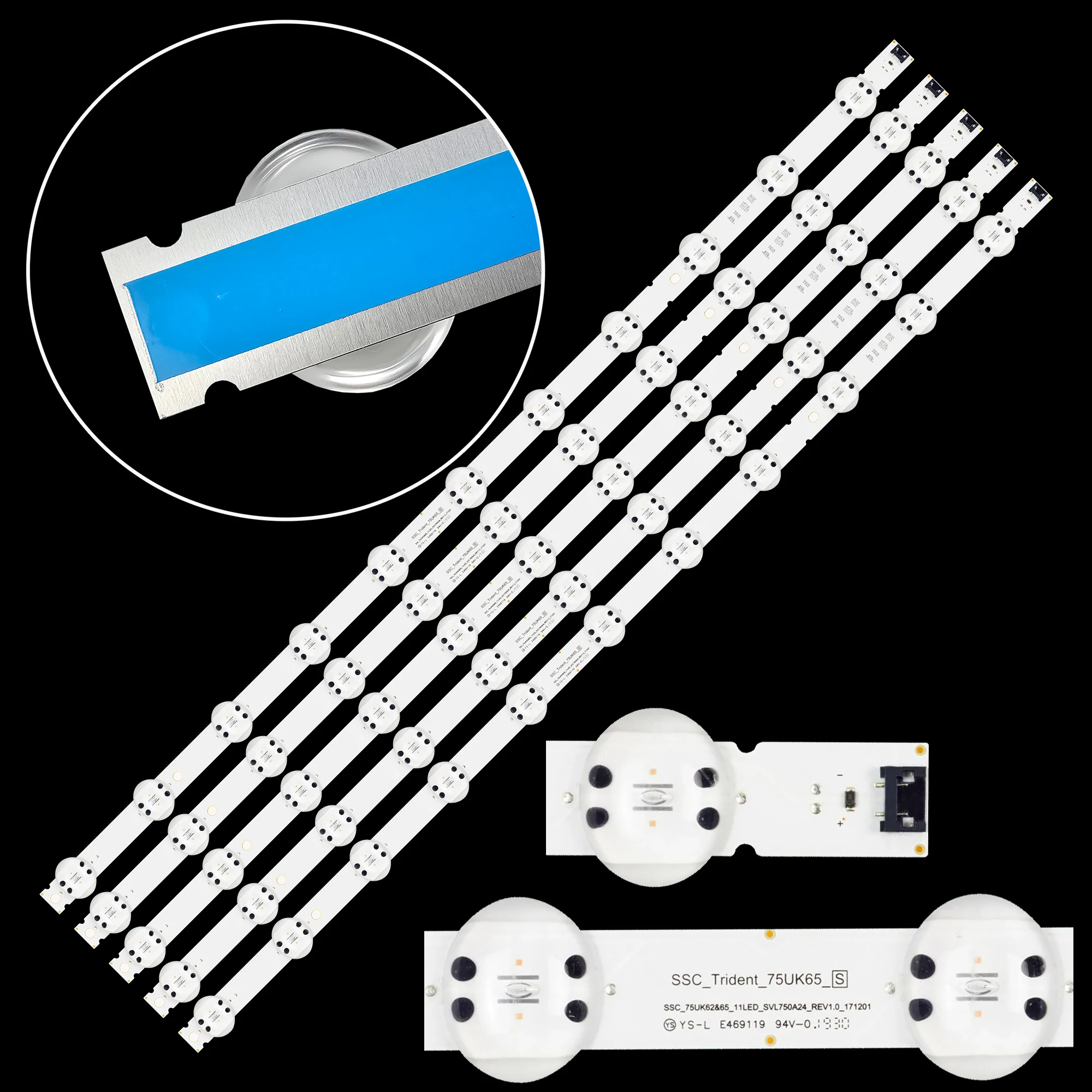 Retroiluminação Led para Retroiluminação 75um7580pva 75um7000pla 75um7600plb 75um7570aue 75uk6190pub2 Ssc _ 75uk62