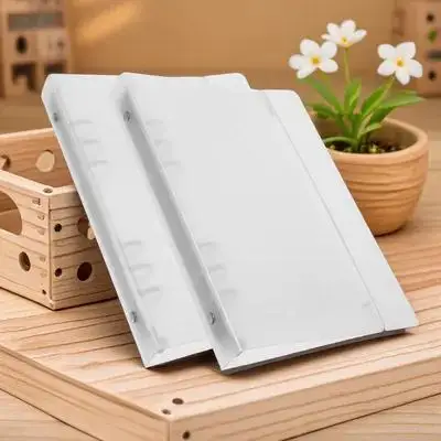 2Pcs A7 서스펜션 파일 폴더 문서 용 투명 바인더 종이 보관 데스크탑 주최자 휴대용 파일 홀더 미적 귀여운