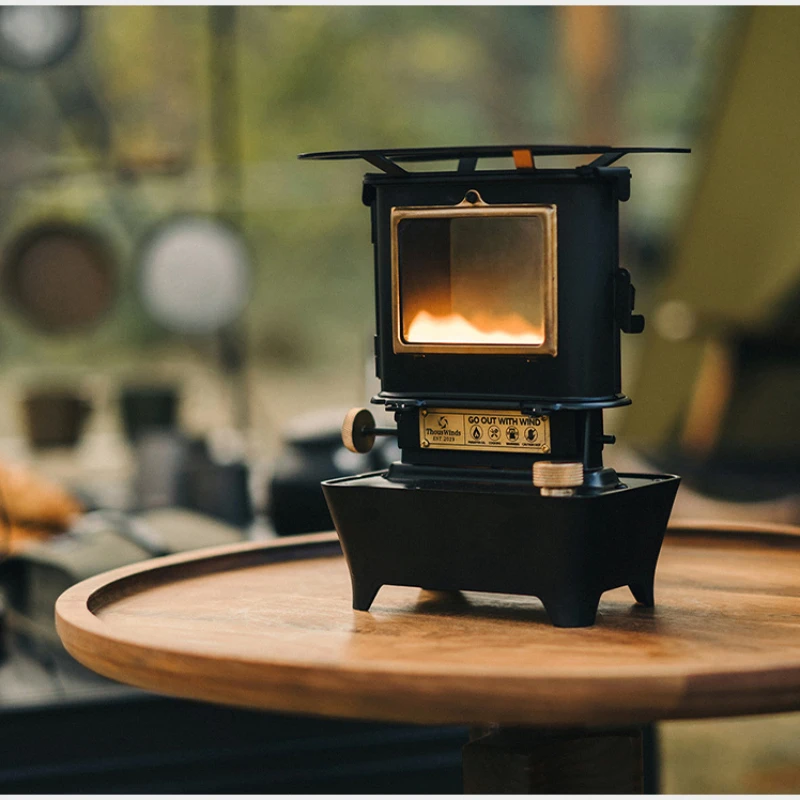 Thous Winds Fire Dance View Fire Oil Lamp Stove Heater Outdoor Camping Kerosene Lamp Tea BBQ Grill 5
