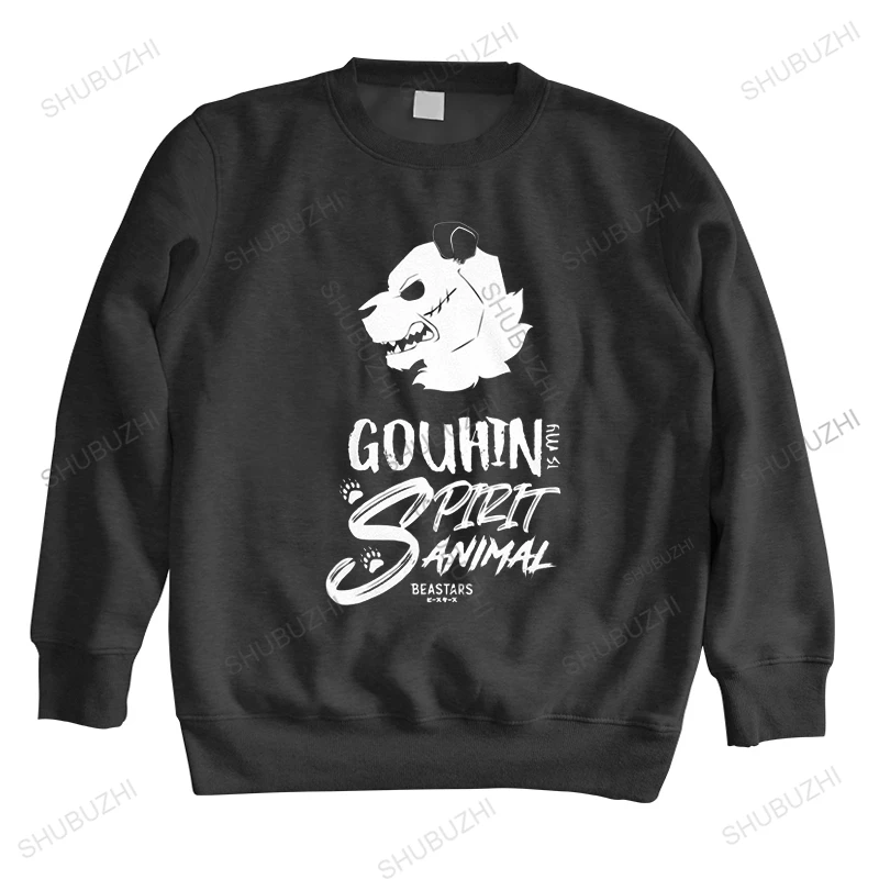 

Funny Beastars hoodie Men Gouhin is my spirit animal Shirts autumn hoody Cotton Anime Manga sweatshirt Merchandise Gift