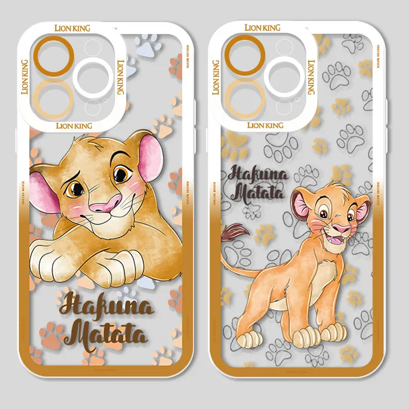 디즈니 라이온 킹 액체 실리콘 휴대폰 케이스, 아이폰 15 14 13 12 미니 11 프로 맥스 8 7 플러스 XR XS X 엔젤 아이즈  Best5