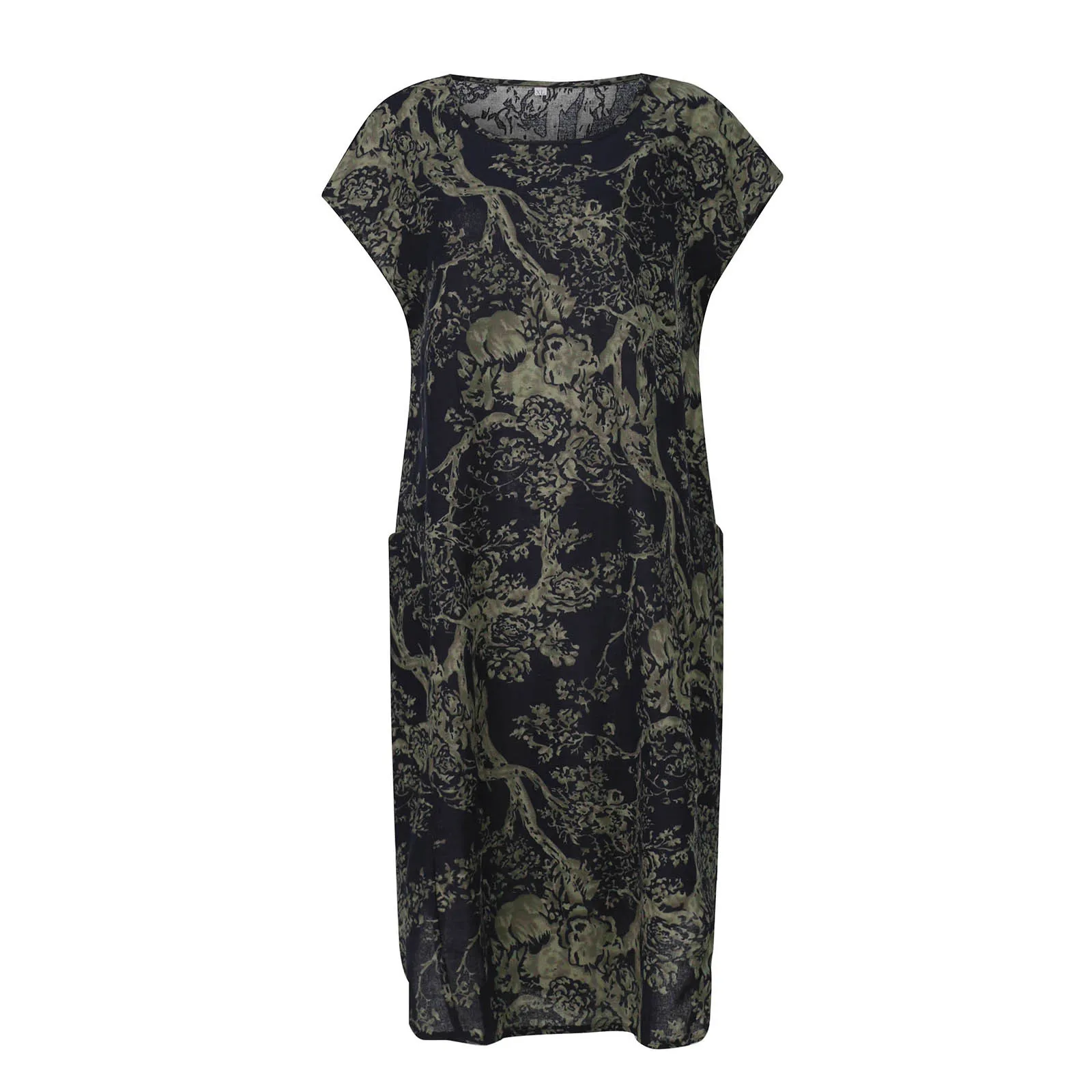 

Floral Print Short Summer Dresses Round Neck Sleeveless Beach Dress A Line Sexy Wedding Dress Floral Printed Slim Fitting Dress