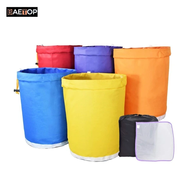 1/5 Gallon Szűrő Palackbuborék Táska Esszencia Extraháló Kerti Jég Hash Gyógynövény Táskák Nyomó Képernyővel És Tárolózsákkal