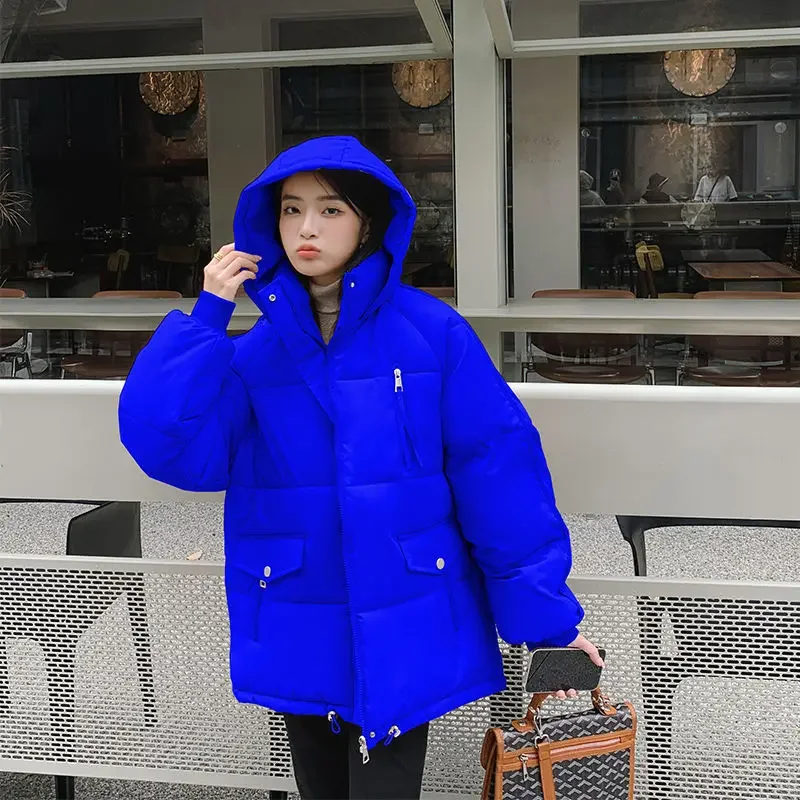 Winter Coat for Women Coats Parkas Puff Jackets Cotton Padded Jacket Korean Fashion Warm Y2k Tops Embroidery Thickening