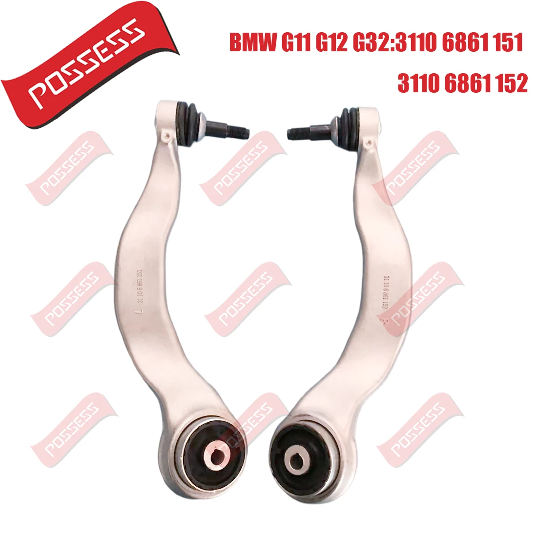 

A Pair of Front Lower Suspension Curved Control Arm For BMW 7 Series G11 G12 6 Series GT G32 Rear Drive 2015-/,730i 740i 740Li