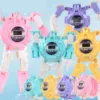 Transformable electronic watch toy imitating robot transformation design, carrying a small watch with you 6