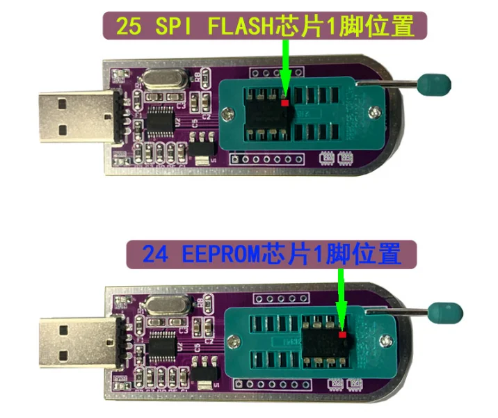 de Alta Velocidade Módulo 24 Eeprom 25 Spi Falsh Suporta Ttl Pcs Ch347 - Image 2