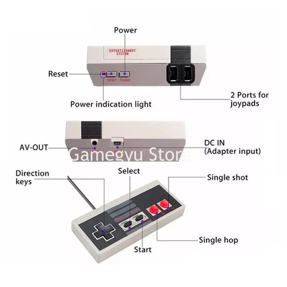 500 NES Classic Game TV Video Handheld Console Newest Entertainment System Classic Games New Edition NES Mini Game Console