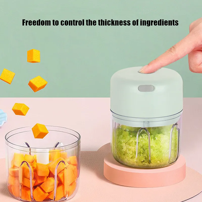 Multifunctional Cooking Machine Automatic Household Meat Grinder Baby Supplementary Food Stirring Minced Garlic ﻿ 4
