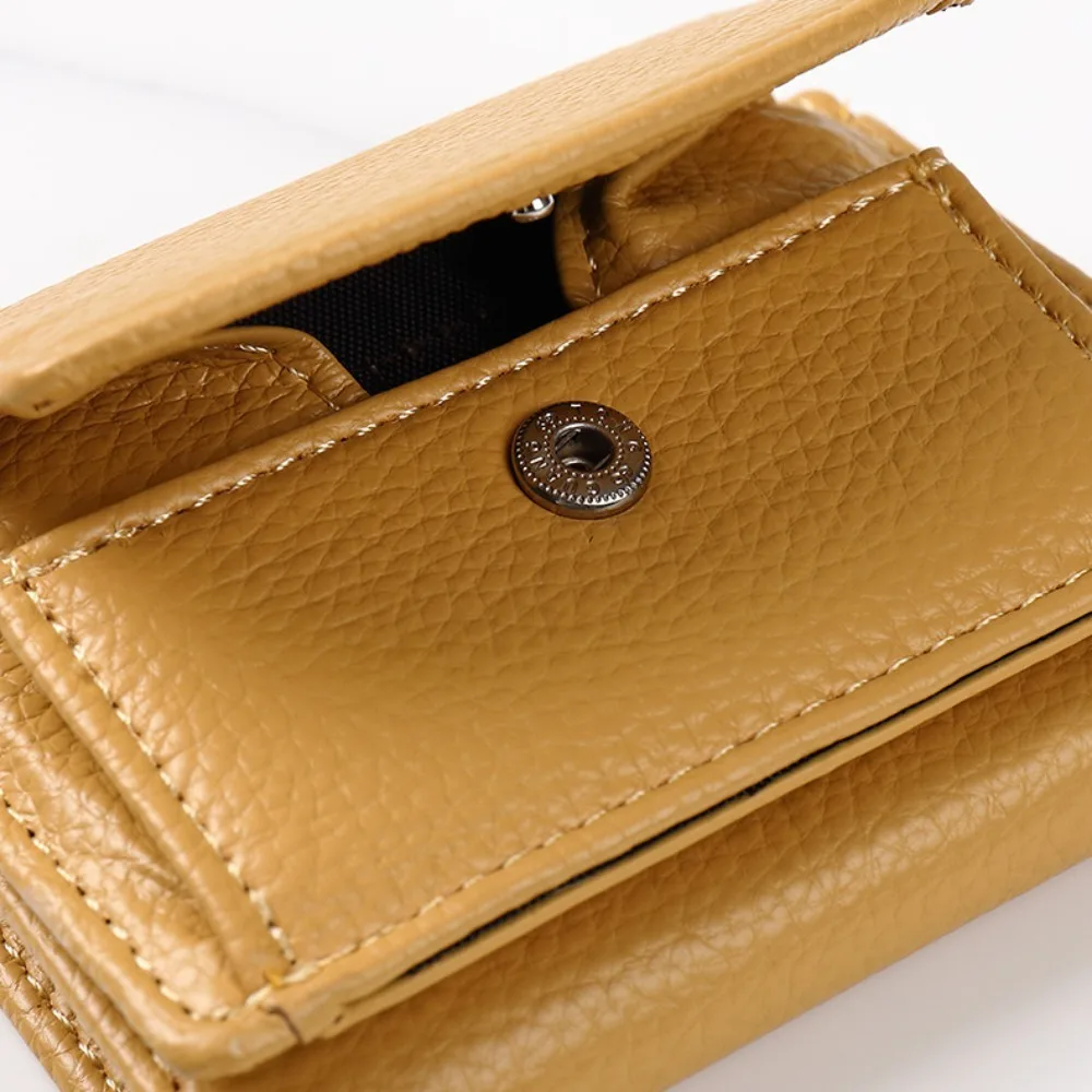 Neue Frauen Geldbörsen kurze einfache dreifach gefaltete Geldbörsen Damen Multi-Card-Taschen große Kapazität Anti-Diebstahl-Bürste Geldbörse Famale Mini-Münz tasche – Detail 12