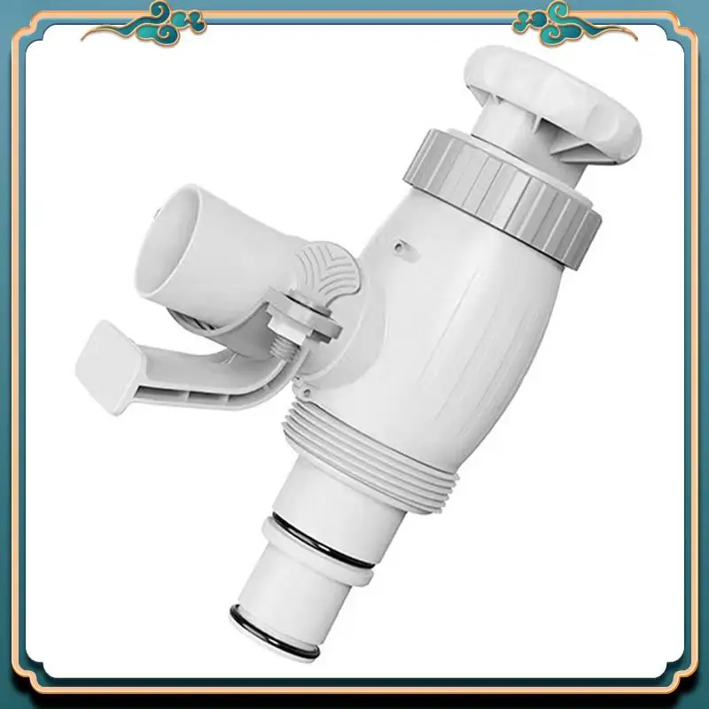 Poolschlauchadapter-Set Für Oberirdischen Pool – Mit Kolbenventil & Halterung, 2-teilig