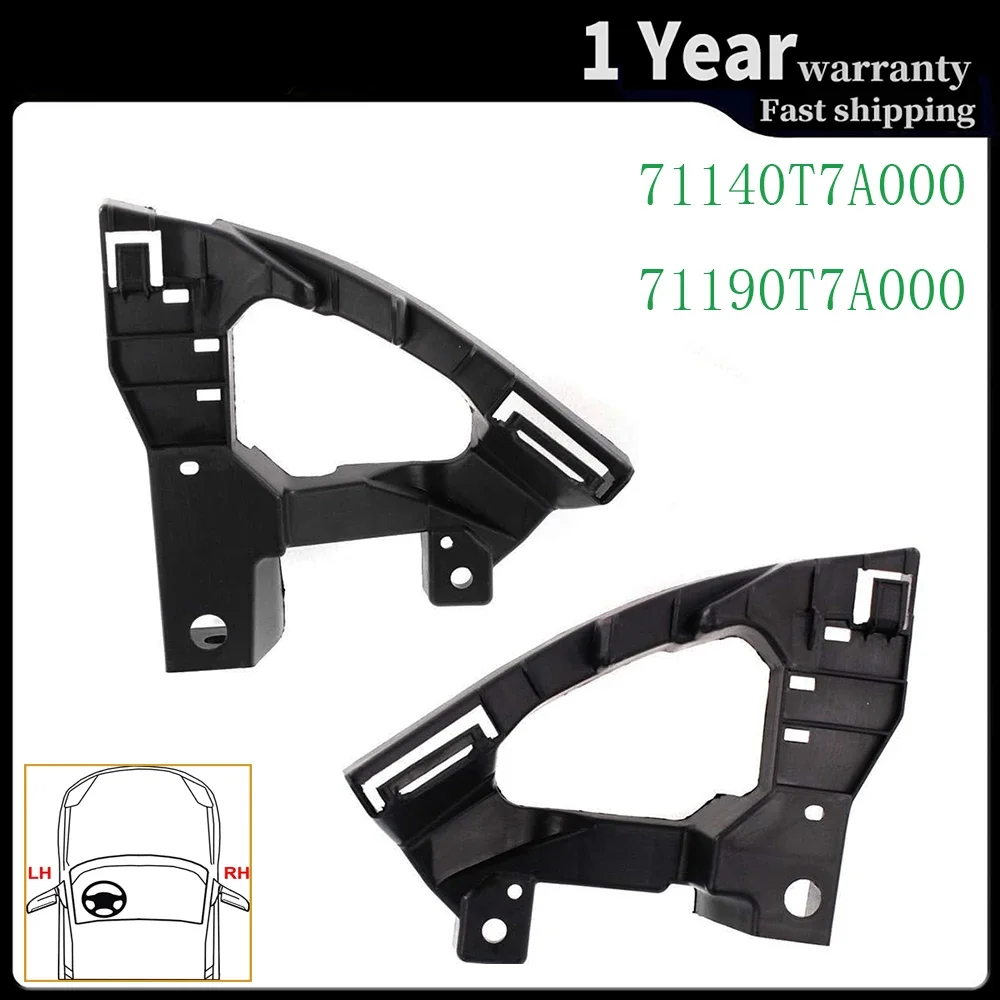 

Пара для переднего бампера Honda HR-V 2015 2016 2017 2018 2019, пара/комплект, крышка, бампер, пластиковые крепления 71190T7A000 71140T7A000