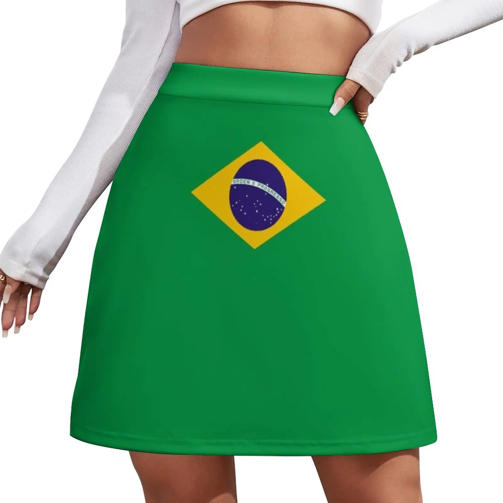 Flag of Brazil Mini Skirt Female skirt dresses summer woman 2023 cute skirt