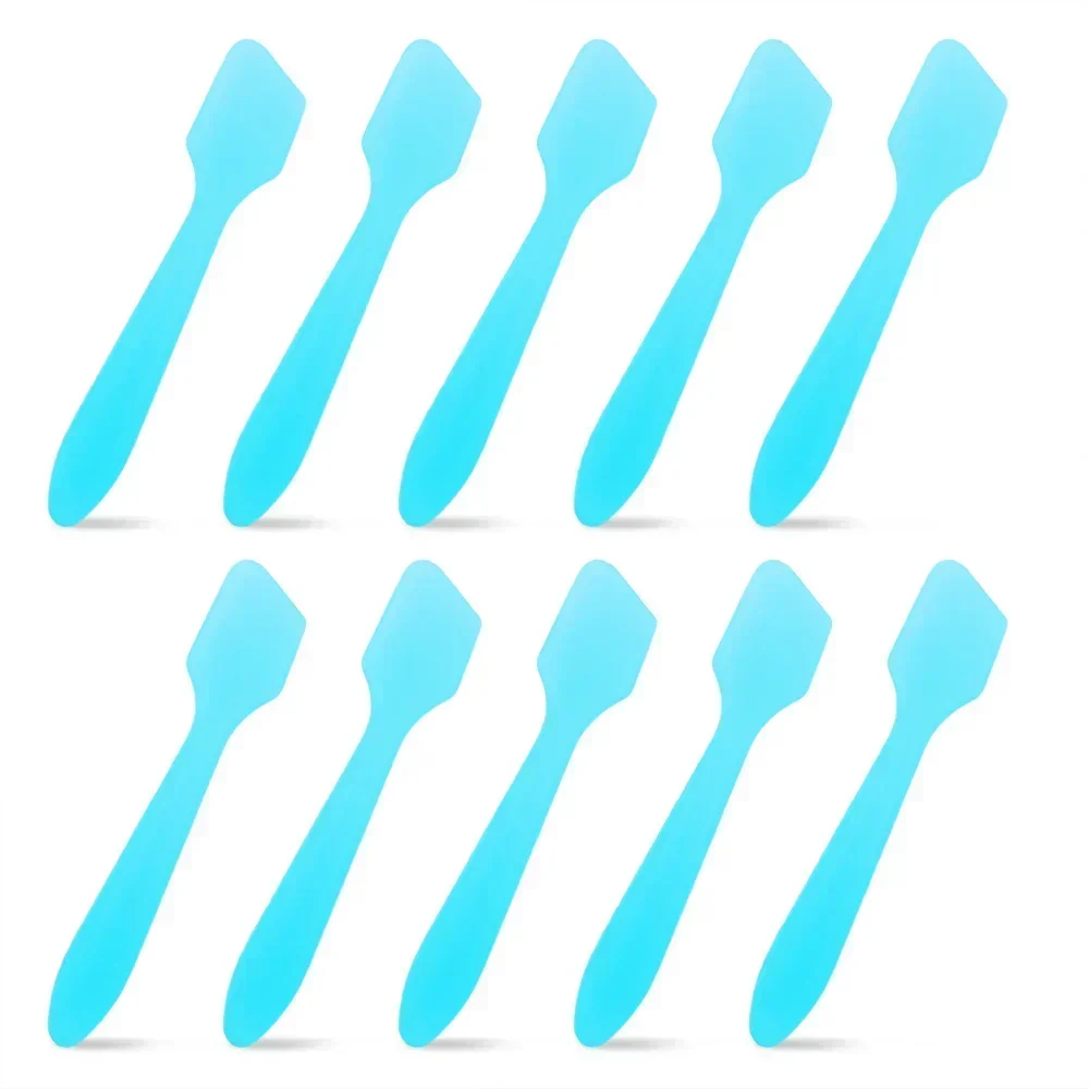 Facial Mask Sticks Cosmetic Spatulas Plastic Face Mask Small Spoon Reuse DIY Face Skin Care Mix Make Up Tools 10 Pcs/Set,makeup tools,makeup mixing tool,beauty supplies