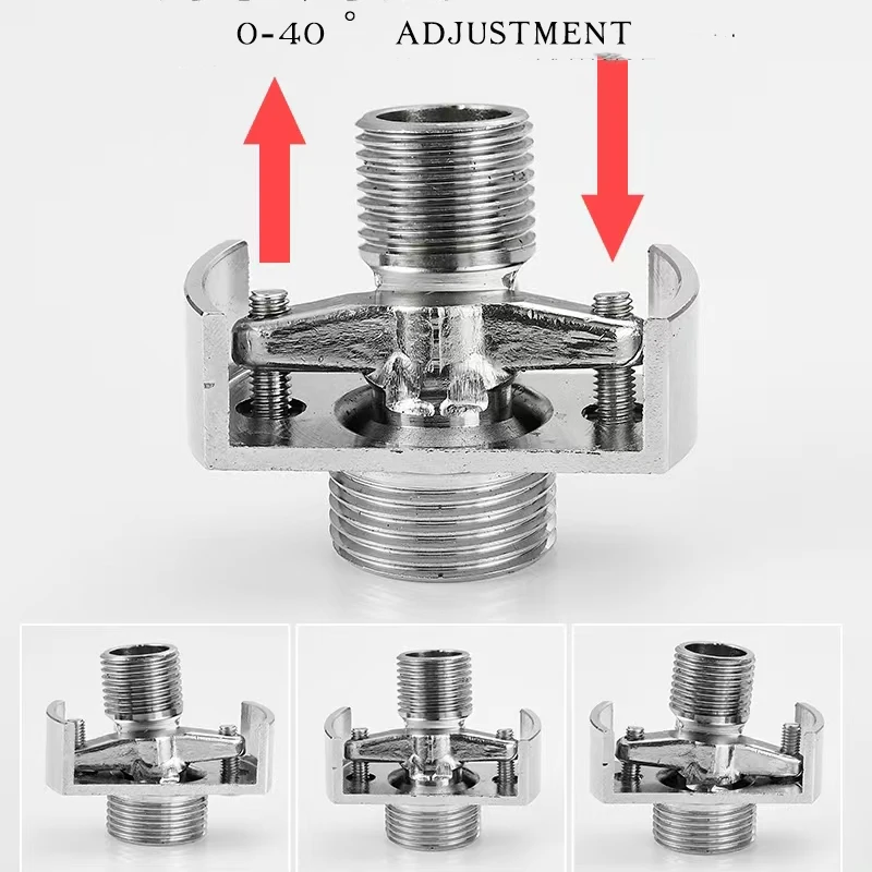 Universal shower angle curved foot curved eccentric elongation variable diameter shower accessories conversion crank foot