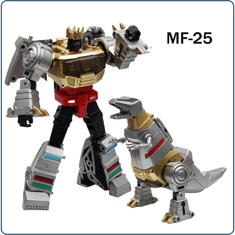 

New Transformation Toys MFT Dinobot MF25 MF-25 Grimlock Metal Coated Version Deformation Action Figure
