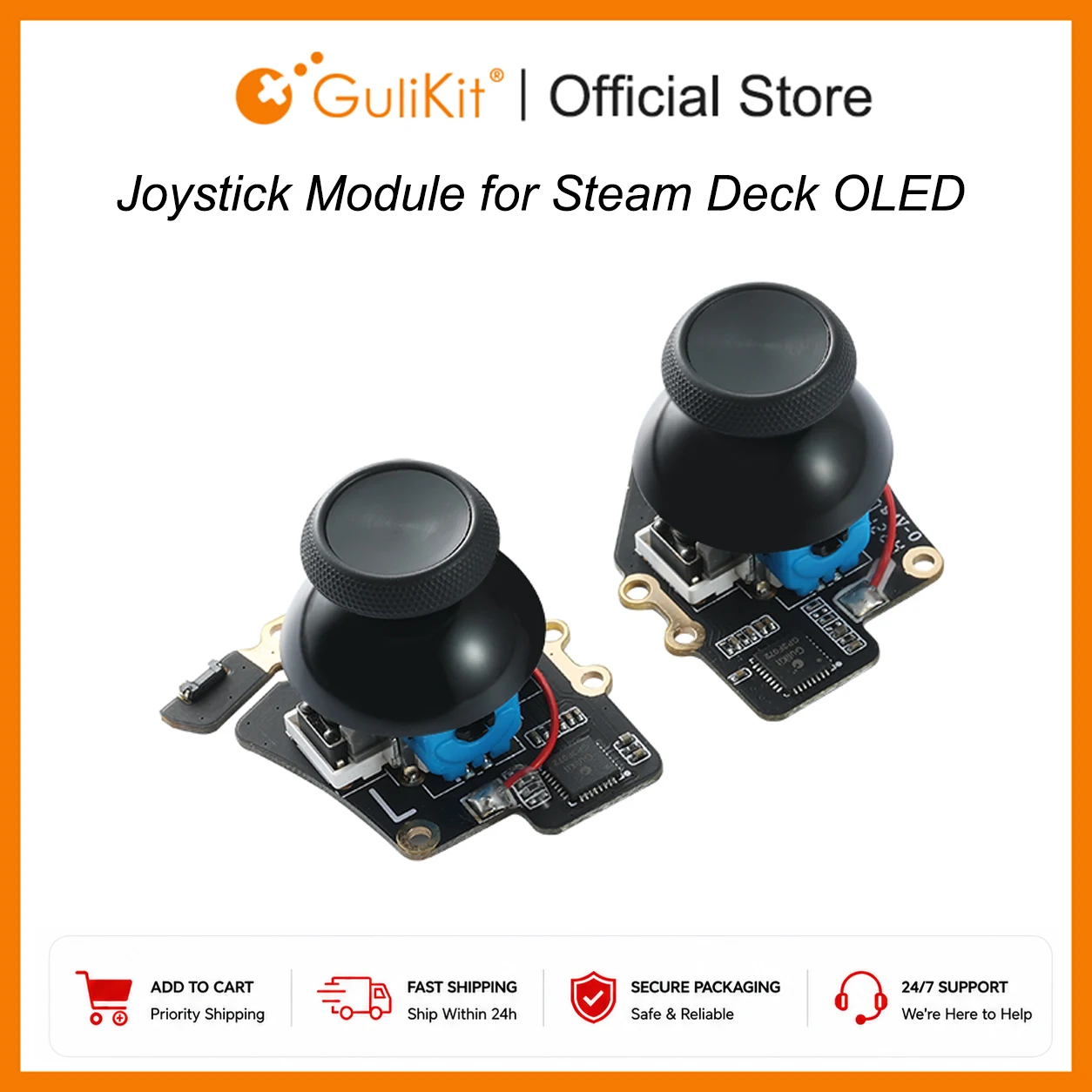 Gulikit Electromagnetic Joystick Module - Drift-Free Repair Replacement for Enhanced Gaming Experience