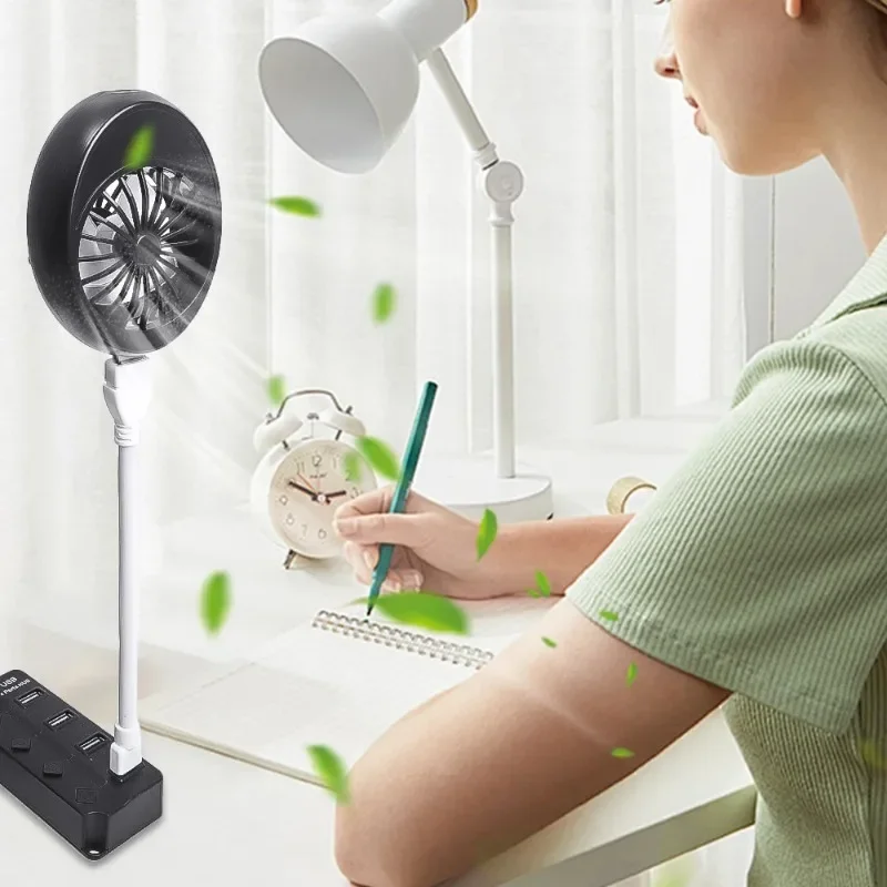Protable Handheld USB Fan for Power Bank Notebook Computer Flexible Mini Fans For Summer Office Home Outdoor Cooler Desk Fans