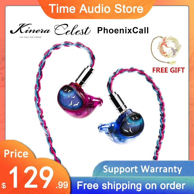 

Kinera Celest Phoenixcall 1DD+2BA+2 Micro Planar Drivers in-Ear Monitors 5 Hybrid Drivers Earphones IEMs with 0.78 2Pin Cable