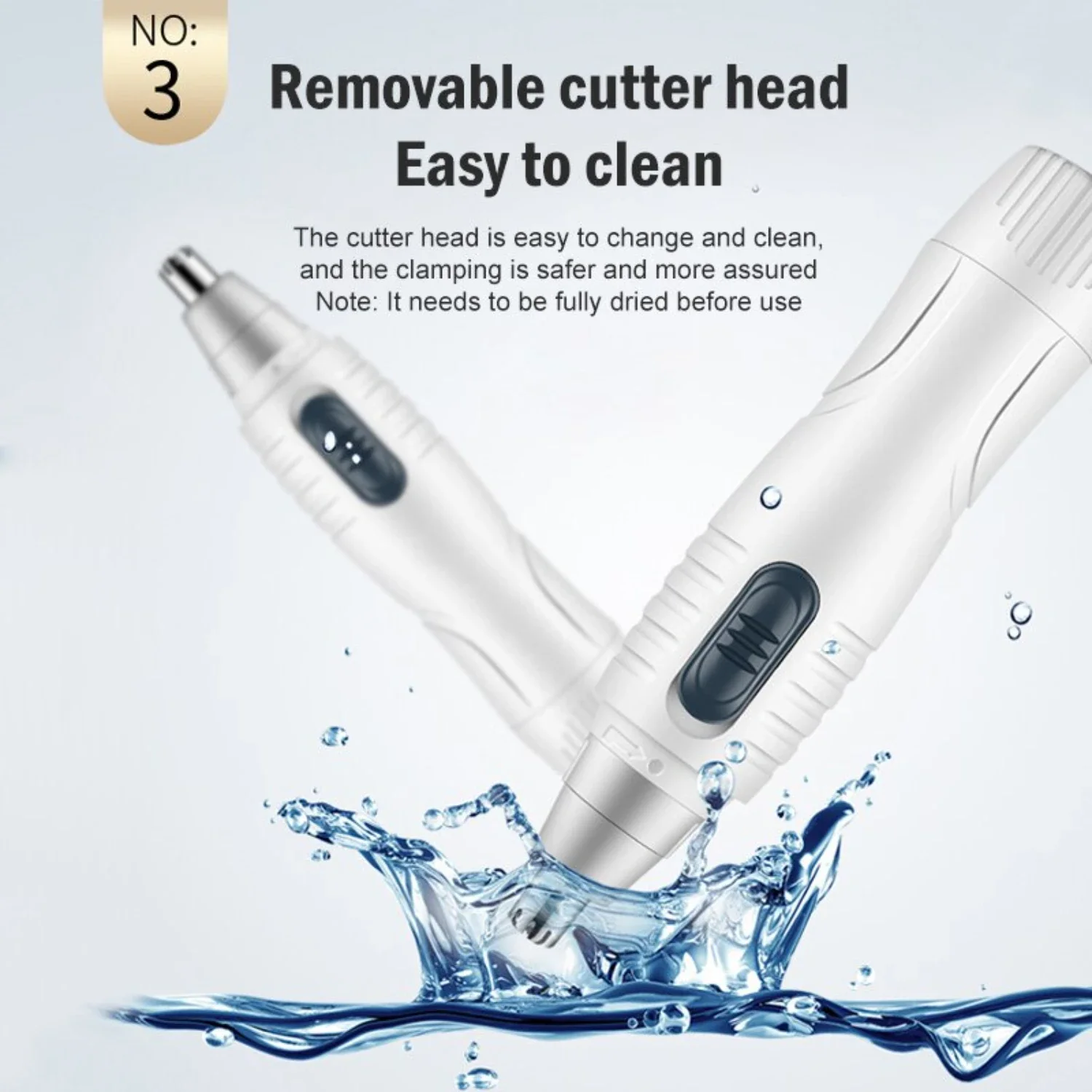 Gentle and Efficient Reusable Electric Nose Hair Trimmer for Men and Women - Precision Nose Hair Shaving Scissors Included - Was 6