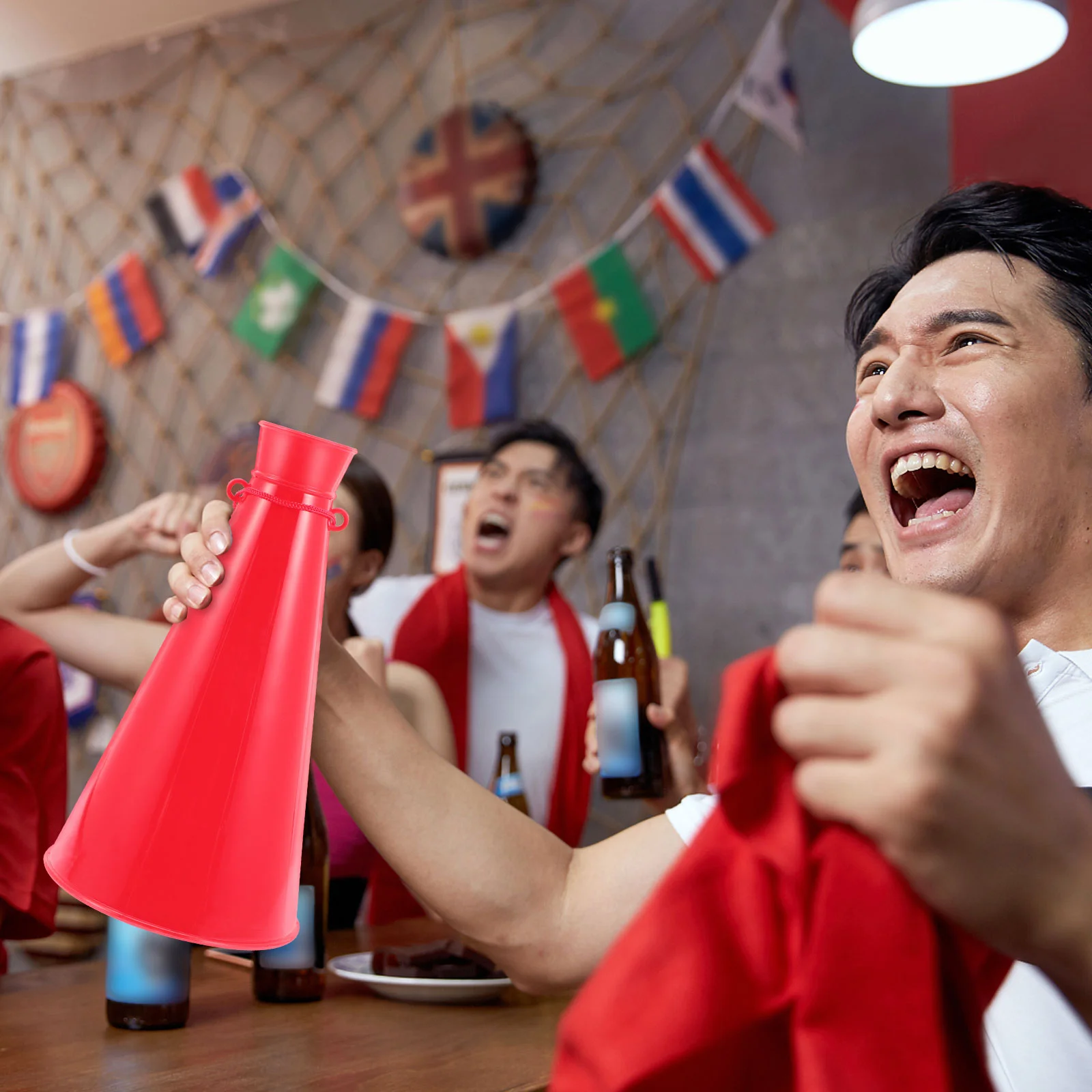 

10 Pcs Loudspeaker Megaphones Portable Cheer Football Noise Makers Plastic Horn Toy Toddler Toys for Toddlers