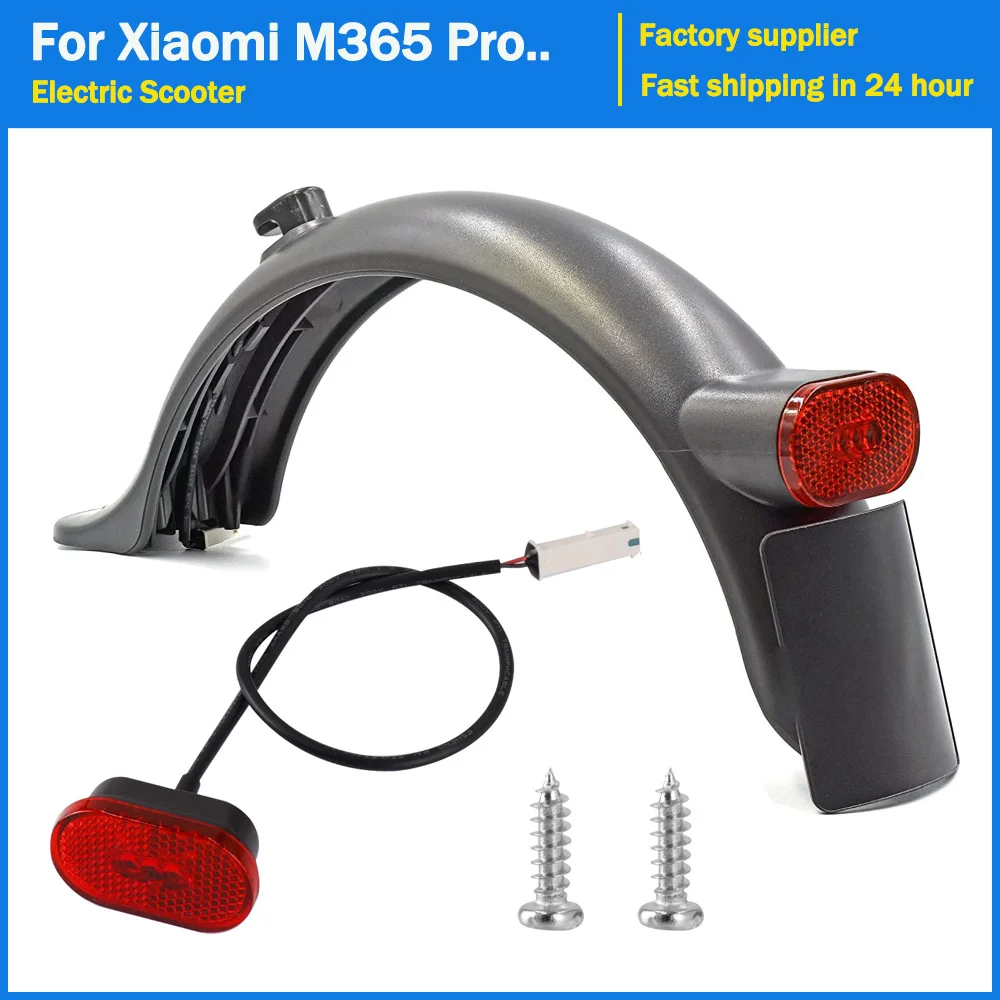 

Rear Mudguard Electric Scooter for Xiaomi 3 M365 Pro PRO 2 1S Skateboard Tire Splash Mud Guard Bracket Set Back Taillight Fender