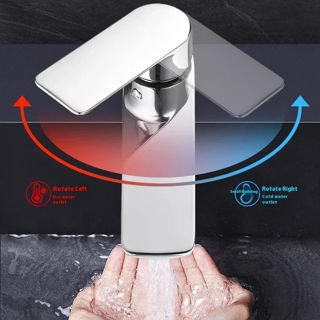 304 ก๊อกน้ําห้องน้ําสแตนเลสห้องอาบน้ํารวมอ่างล้างหน้าผสมก๊อกน้ําโลหะสําหรับติดตั้งห้องน้ําอ่างล้างจาน 3