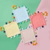 Baby Cotton Comforter Blanket Soft Newborn Peas Label Soothing Towel Cute Kids Sleep Toy Soothe Appease Towel Bibs Saliva Towel 2