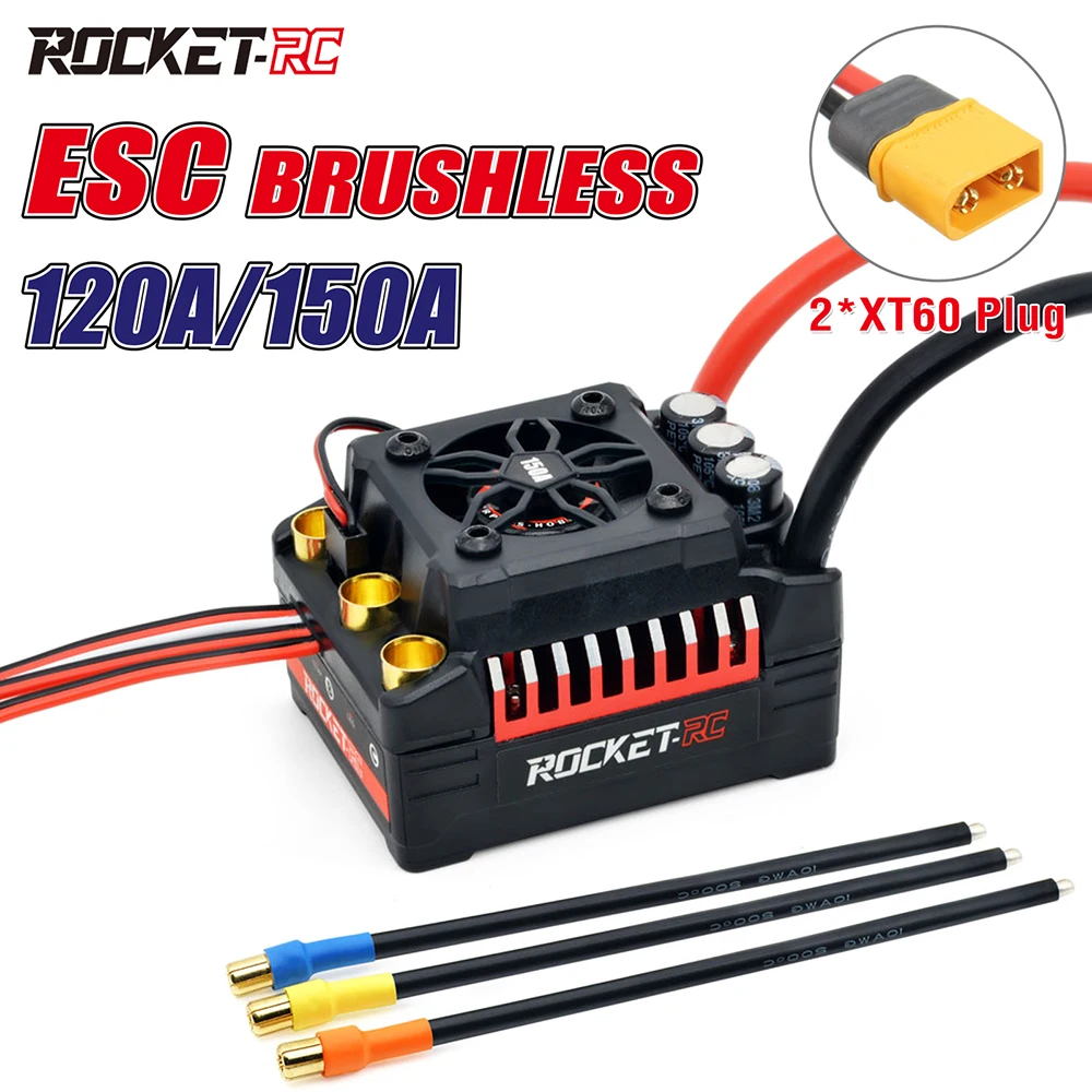 RC ESC SURPASSHOBBY Rocket Brushless 150A 120A ESC 4S Electronic Speed