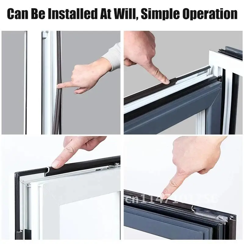 Description Picture 3 of item2M Self-adhesive Door Window Seal Sealer Insulation Soundproof Foam Sealing Strip for Sliding Door Window Draft Stopper