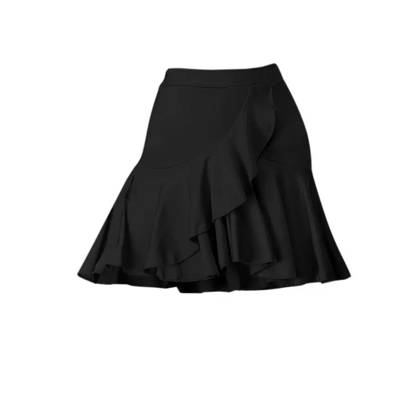 3 Colors Kids Latin Dance Dress Practice Dresses Latin Performance For Women Girls Spandex Competition Examination Dance Skirt