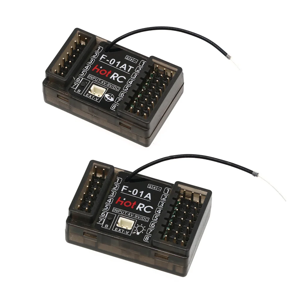 Connecteurs et antenne du récepteur Flysky F-06AT, parfait pour acheter un récepteur RC avec gyro