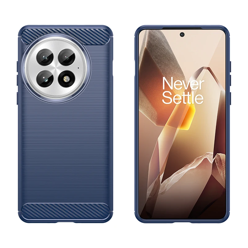 Shockproof Soft Silicone Carbon Fiber Phone Bumper Case Cover
