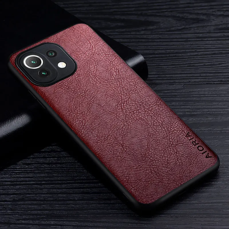 Elegant Leather Case with Retro Litchi Pattern