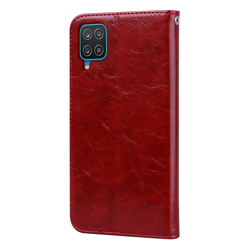 A12 Fundas لسامسونج غالاكسي A12 حافظة جلدية فاخرة فليب حامل بطاقة جراب هاتف لسامسونج A12 A 12 SM-A125F غطاء