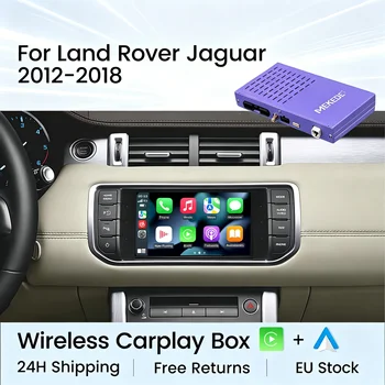 Nuevo dispositivo Android Auto inalámbrico CarPlay AI Box 2026 para Rover Discovery 5 Evoque Discovery Sport Jaguar XE XF XJ F-PACE F-TYPE, actualización de pantalla original, control por voz, Plug and Play 1