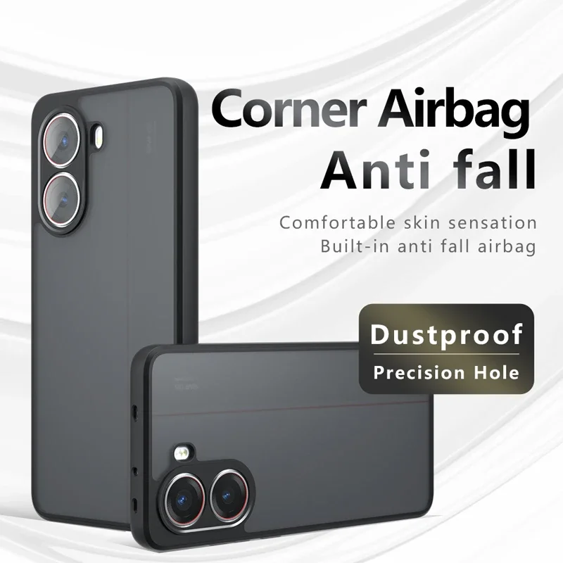Shockproof Frosted Matte Anti-fingerprint Transparent Phone Case