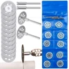 Diamond Cutting Wheel Disc Set 22mm Grinding Circular Saw Blade Metal Cut Off Abrasive Tools for Dremel Rotary Tool with Mandrel