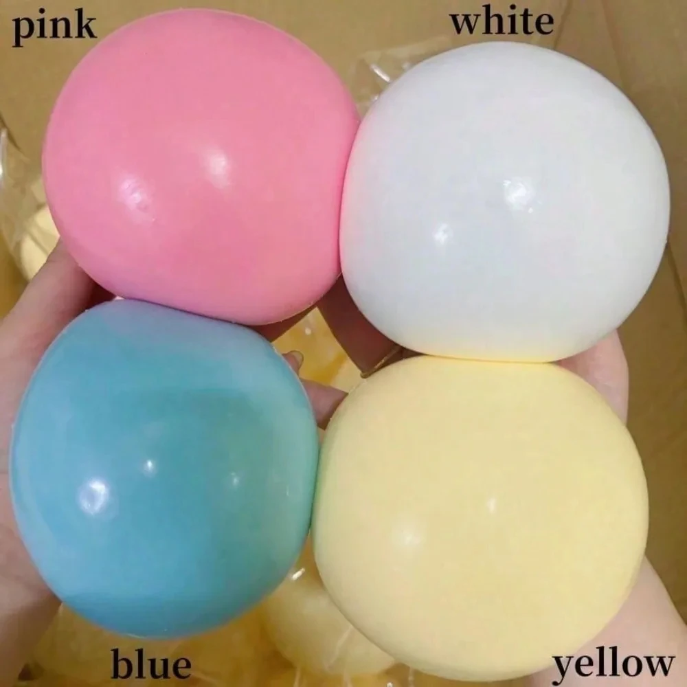 1PC 10cm 초대형 플루이드 치즈볼 스트레스 해소용 거대 슬로우 리바운드 스퀴즈 토이 (불안 완화 및 스트레스 관리용)