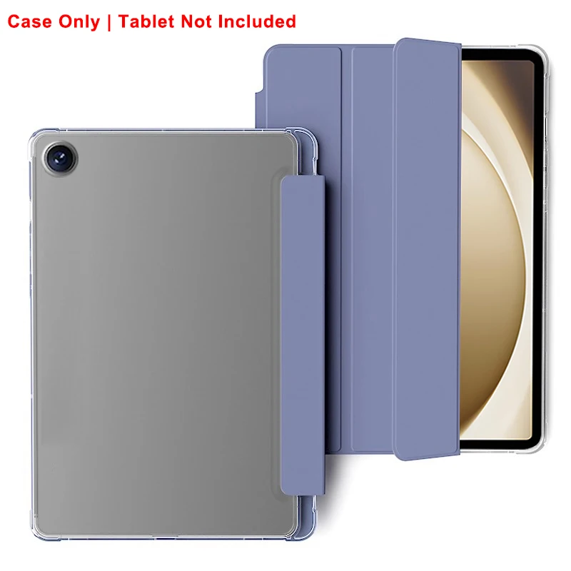 Crystal Clear Tablet Case with Pen Slot and Magnetic Stand