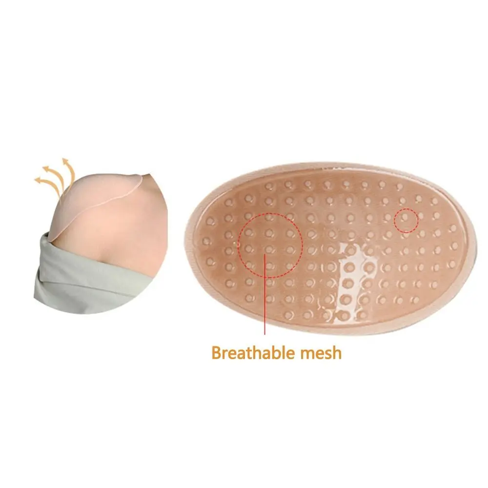 Self Adhesive Silicone Shoulder Pad Reusable Breathable Traceless Anti-Slip Sponge Invisible Shoulder Pads Clothes Sewing Tools