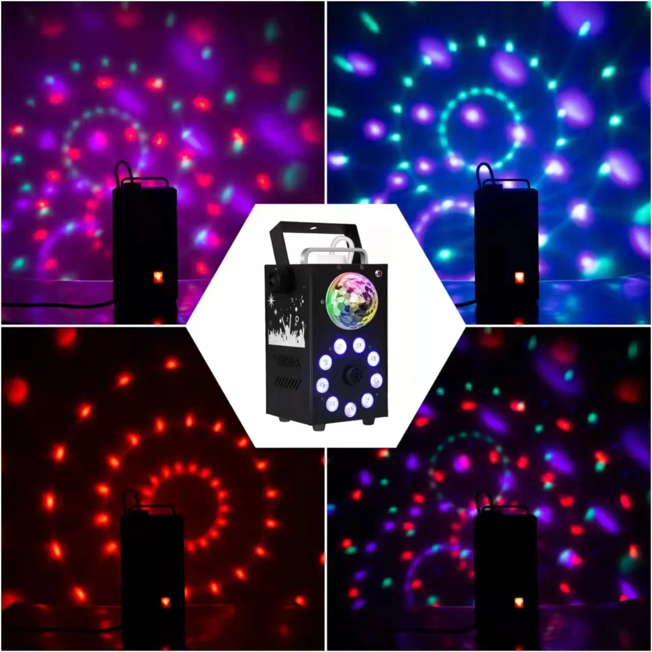 Alien 700w 3 in1 Nebel Rauch maschine Sound aktiviert Strobe LED RGB Disco  Ball Färben Licht für DJ Disco Hochzeits feier Halloween - AliExpress