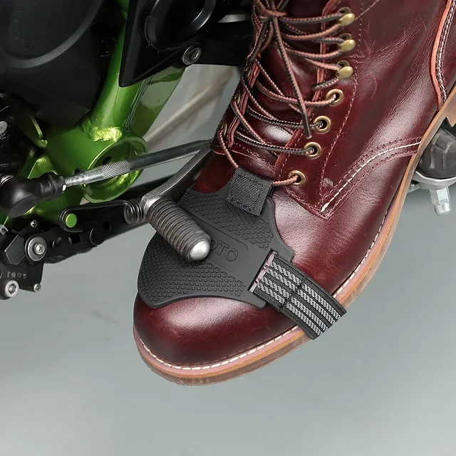 KEMIMOTO Motorcycle Shoe Cover Guards Motorcycle Gear Shift Pad Adjustable Durable Boot Protector Anti-skid Gear Shifter 3