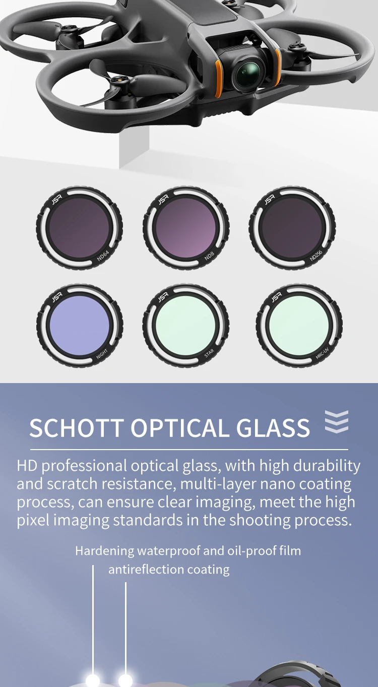 Description Picture 4 of itemIn stock New Camera Lens Filters for DJI AVATA 2 MCUV ND4 ND8 ND16 ND32 CPL ND/PL Filters Kit Pretection Lens Drone Accessories