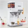 Cuisinart Soft Serve Ice Cream Machine- Mix It In Ice Cream Maker for Frozen Yogurt, Sorbet, Gelato, Drinks 1.5 Quart, White, 2