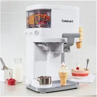 Cuisinart Soft Serve Ice Cream Machine- Mix It In Ice Cream Maker for Frozen Yogurt, Sorbet, Gelato, Drinks 1.5 Quart, White, 2