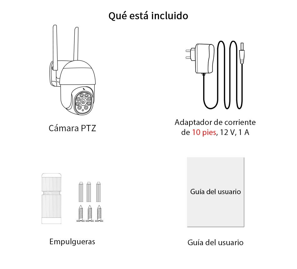 HD 1080P Cámara IP WiFi Domo de velocidad inalámbrica PTZ IR + Visión –  2nlf Security Camera