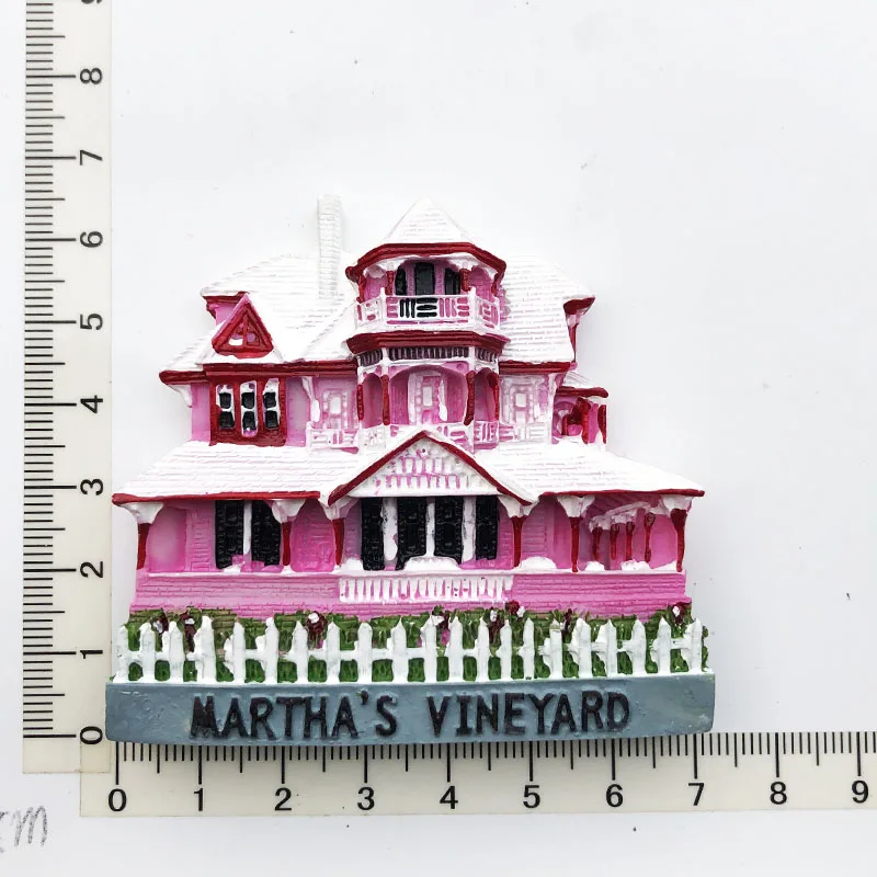 New Martha'S Vineyard Island Style Fridge Magnet Resin Gift Decoration Travel Souvenir Message Sticker